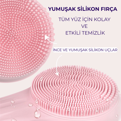 Suya Dayanıklı Elektrikli Yüz Temizleme ve Makyaj Arındırma Cihazı